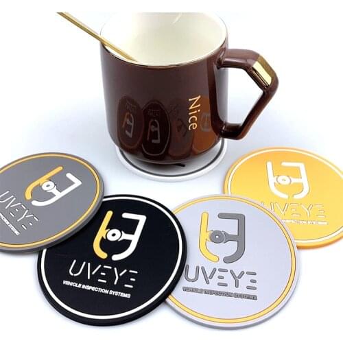 Glass beverage cup coasters soft rubber coasters dining mat table mat slip silicone coasters set kitchen