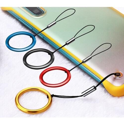 Universal Detachable Mobile Phone Case Finger Ring Lanyard Strap Hanging Rope