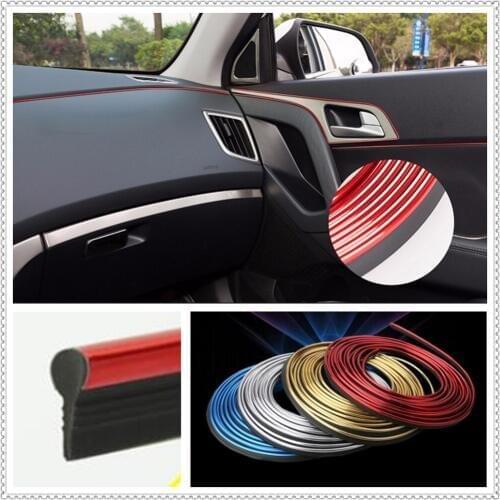Car interior Decoration thread Insert Strip for Ford Focus MK2 MK3 MK4 kuga Escape Fiesta Ecosport Mondeo Fusion