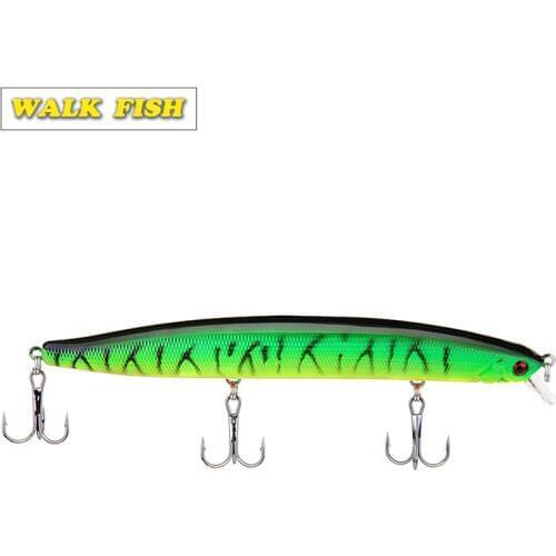 Walk Fish 1Pcs 13.8cm 19g Floating Minnow Fishing Lure Fish Wobbler Tackle 3D Eyes Crankbait Artificial Japan Hard Bait Swimbait
