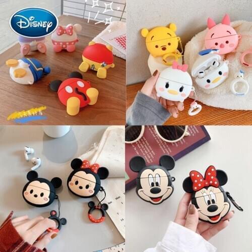 Disney cute Mickey Minnie airpods pro protective cover cartoon apple 2 generation headset cover cartoon toy gift