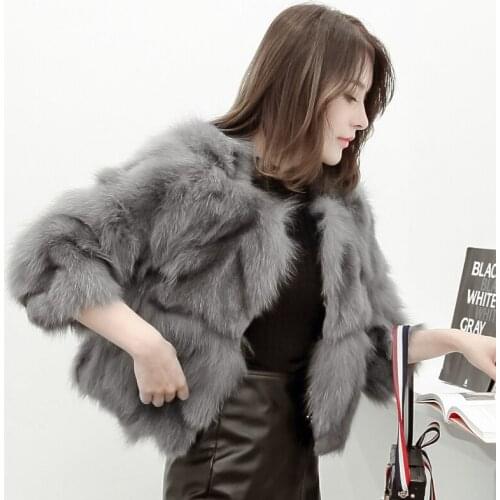 Fox Real Fur Coat Women 2020 Fashion Winter Warm Fur Jacket Female Short Overcoat Ladies Outwear casacos D3H8822-5