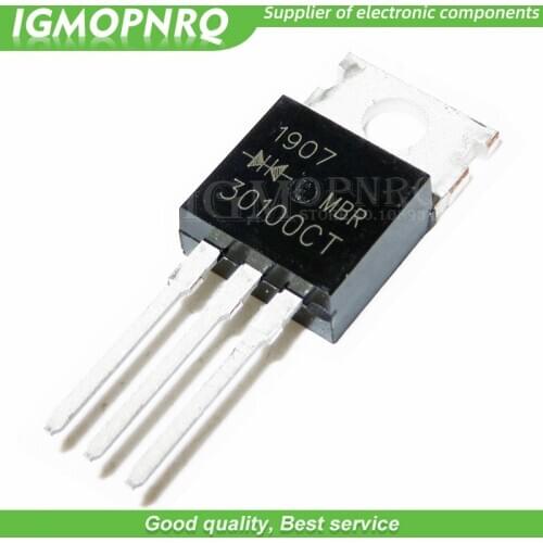 10pcs/lot MBR30100 schottky diode, 30A / 100V, TO-220 New Original