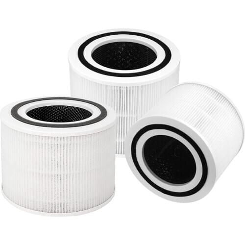 3 Pack H13 Grade True HEPA Replacement Filter for LEVOIT Core P350 Air Purifier, Replacement Core P350-RF