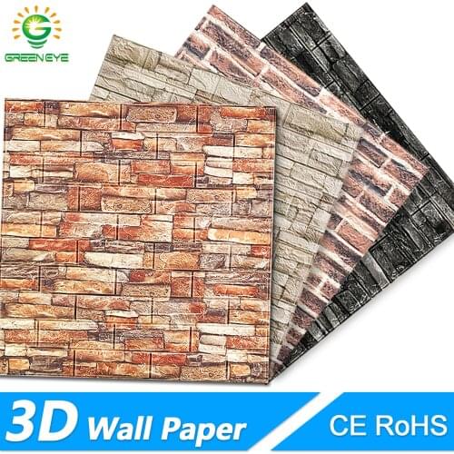 3D Wall paper Marble Brick Peel and Self-Adhesive Wall Stickers Waterproof DIY Kitchen Bathroom Home Wall Stick PVC Tiles Panel