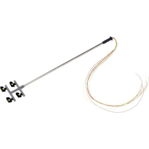 5Pcs 115mm Model Railway Train Lamp Post Street Lights LED HO Scale 1:100