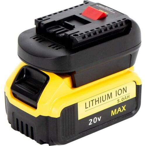 DM18BS Battery Converter Adapter For BOSCH 18V Power Tools Replacement Battery Compatible For DeWalt 20V Lithium Batteries