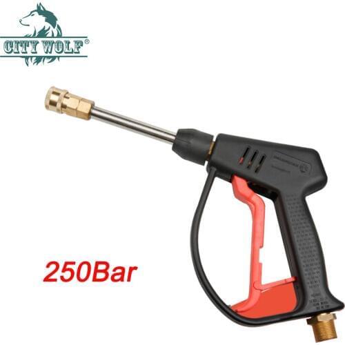 250Bar high pressure washer metal water gun total brass car wash shop foam gun industrial car cleaning foam sprayer city wolf