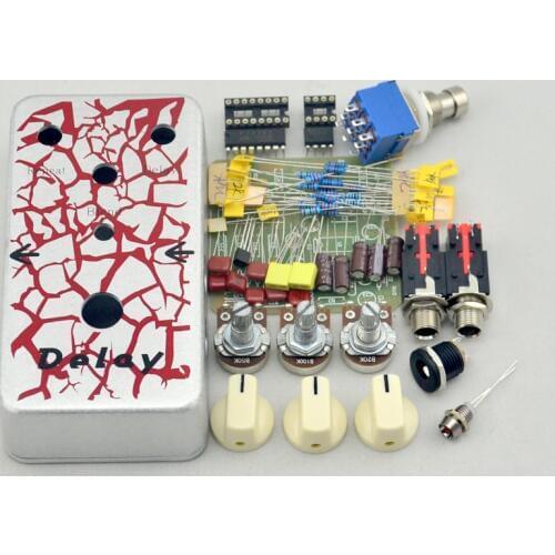 DIY Delay Guitar Effect Pedal Kits & Analog Electric Guitar Delay Pedal Building kits True Bypass use 1590B + FREE SHIPPING