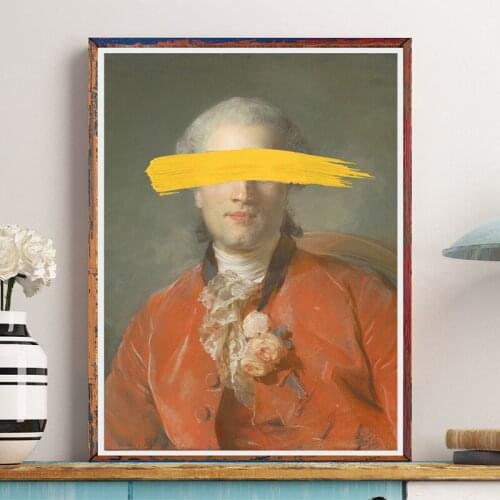 Famous Jean-Baptiste Oil Painting Print On Canvas Olivier Journu Portrait Posters Classic Wall Art Picture for Living Room Decor