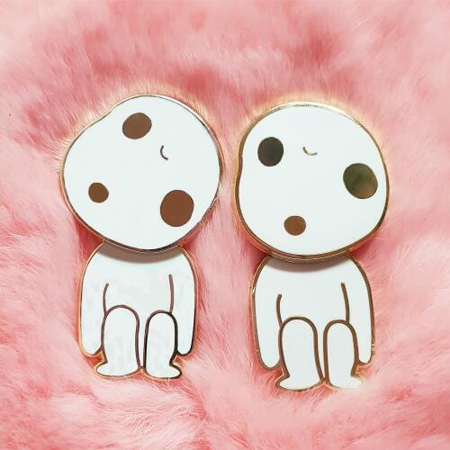 Kawaii Princess Mononokes Hard Enamel Pin Anime Movie Fan Collectible Badge Mysterious Magic Brooch Fashion Unique Gift