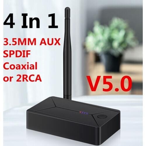 Coaxial Optical SPDIF Wireless Adapter 3.5mm AUX Jack RCA USB Stereo Music Bluetooth 5.0 Audio Transmitter For TV PC Headphone
