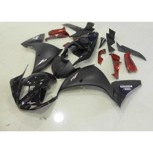 Injection Mold Fairing kit for YZFR1 09 10 YZF R1 2009 2010 YZF1000 Fashion black Motorcycle Fairings set+7gifts YB06