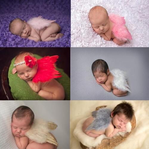 Top Quality Newborn Baby Girls Boys Angel Wings Costume Photo Photography Prop Outfits