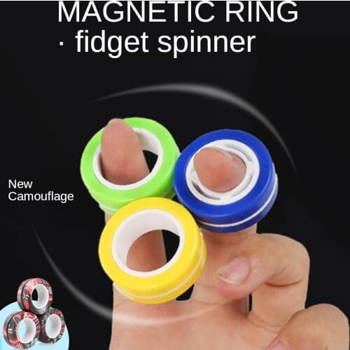 Magnetic ring Fidget Spinner magnetic ring Stress relief toy dropshipping 2021 best selling products anxiety and stress relief