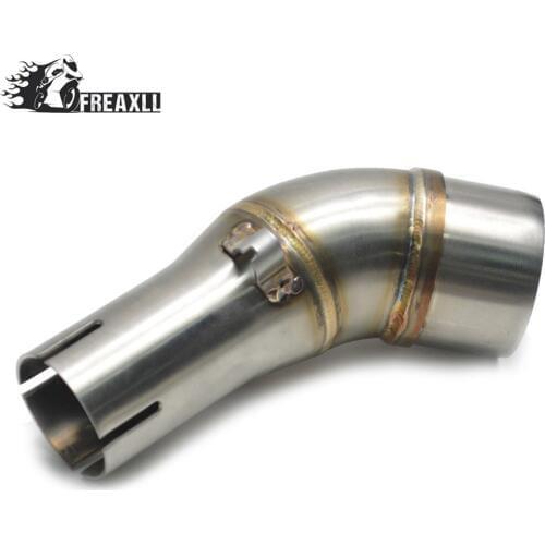 Motorcycle Exhaust Muffler Mid Connect Refit Motorbike Middle Pipe Exhaust Case FOR KAWASAKI Z250 Z 250 2008 2009 2010-2015