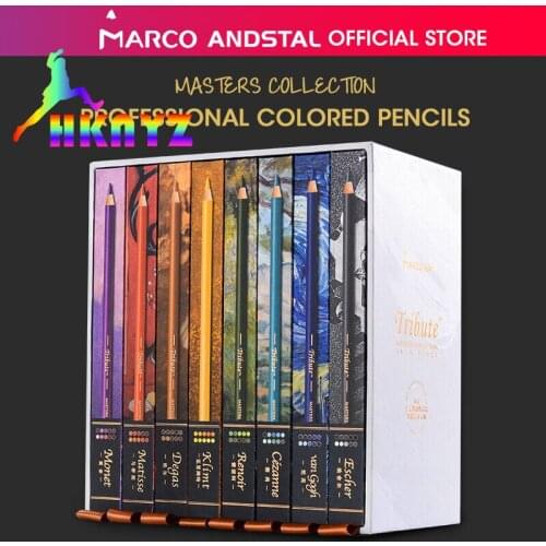 1sets Marco MASTERS COLLECTION 80 Colors Professional Fine Artist Oil Color Pencil Set