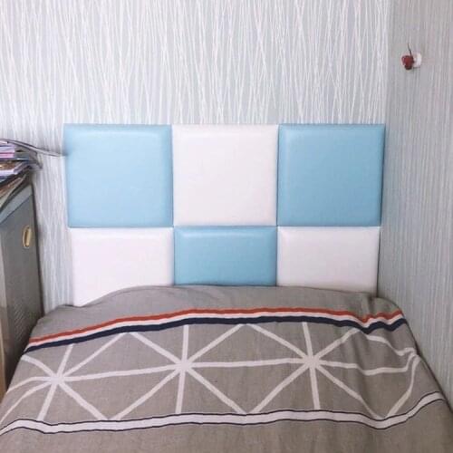 Bed Headboards Wall Stickers Tatami Anti Collision Cabecero Cama Head Boards Self-adhesive Wallpaper Home Room Decor Aesthetic