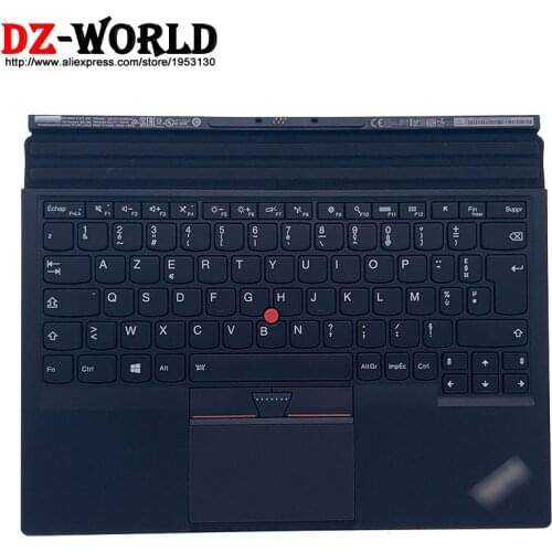 New Original FR French Base Portable Backlit Thin Keyboard for Lenovo Thinkpad X1 Tablet 1st 2nd Gen 01HX761 01AW661