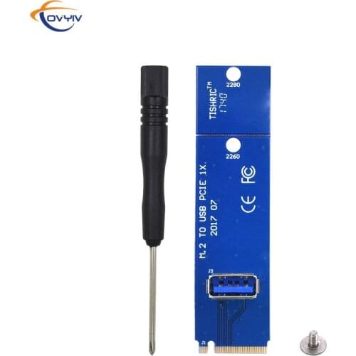 COVYIV M.2 to USB 3.0 Card NGFF Adapter M2 M Key to USB3.0 For PCIe PCI-E Riser Card for Miner Mining Fast Shipping