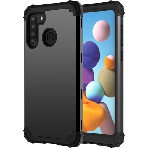 Heavy Duty Sturdy Armor Defender High Impact Shockproof Protective Cover Case For Samsung Galaxy A21 (North American Version)