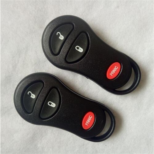 DAKATU Keyless Entry Remote Control Car Key Fob Cover Shell Replacement for Chrysler for Jeep Cruiser Town Key 2+1 3 Buttons