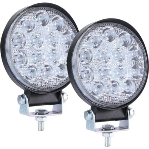 Spot Light 12/24V LED Boats Bulbs Lamps Offroad Parts SUV Tractor 2pcs