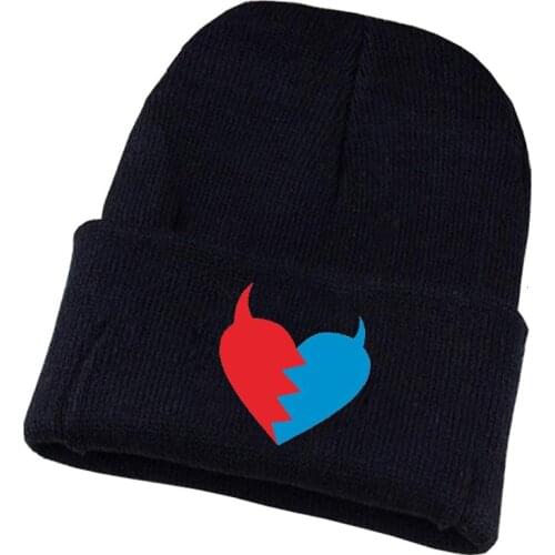 Anime DARLING in the FRANXX Knitted hat Cosplay hat Unisex Print Adult Casual Cotton hat teenagers winter Knitted Cap