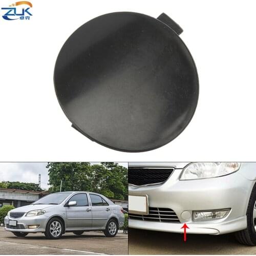ZUK Front Bumper Towing Hook Cover Lid Unpainted For Toyota Soluna Vios P40 2003 2004 2005 2006 OEM:52721-0D902 Trailer Cap Lid