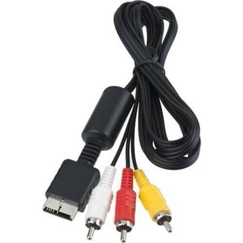 1PCS Audio Video AV Cable to RCA Cord for Sony PlayStation 2/3 PS2 PS3 TV Monitor Console System HDTV