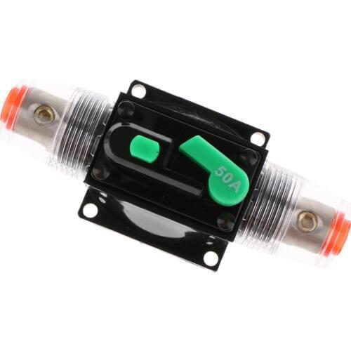 2pcs 50 Amp Manual Reset Circuit Breaker Switch 12V 24V Car SUV Marine Boat