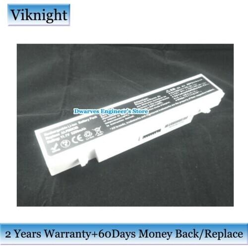 White AA-PB9NS6B Battery For Samsung R467 R468 R522 300V4A 300V5A Q308 Q210 Q310 Q322 Laptop Battery AA-PB9NC6B 11.1V 5200mAh