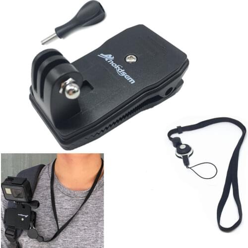 Anordsem for Go Pro Accessories 360-Degree Rotation Clip Mount For GoPro Hero 7 6 5 4 3+ 3 2 for Xiaomi yi for SJCAM for SJ4000