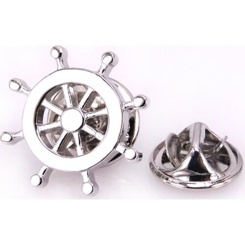 New steering wheel Brooch high quality mens suit Brooch Lapel Badge Pin mens Wedding Shirt Lapel Brand Jewelry Pin