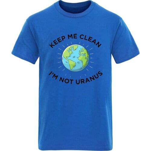 Keep Me Clean Short Sleeve Round Neck T-shirt For Man Harajuku Summer Clothing Tees Casual S-3XL New Arrival Homme Camisetas