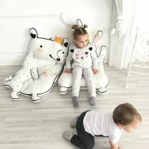 Baby Toys Blanket Cartoon Rabbit Raccoon Game Mat Kids Crawling Carpet Baby Bedding Stroller Blanket Childrens Room Decoration