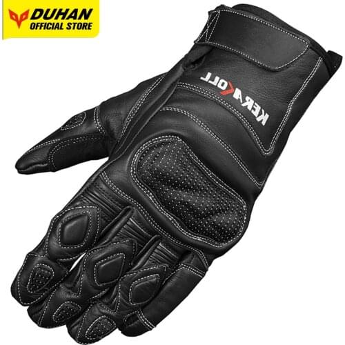 DUHAN Motorcycle Gloves Shockproof Wear Resistant Moto Gloves Moisture Wicking Bicycle Accessories Full Finger Motorbike Gloves