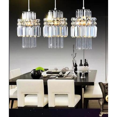 Crystal pendant lights porch LED single three head combination Crysta llight pendant lamp LED creative art SJ97 lo10