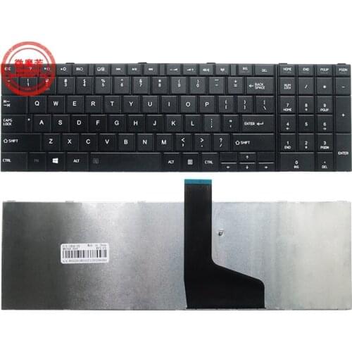 UK/US/UI (GB) Keyboard for Toshiba Satellite Pro C850D C870 C850 C855 L850 L855 UK KEYBOARD Black