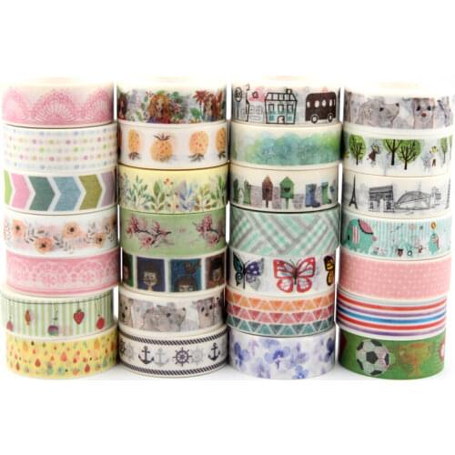 A01-A274 1Pcs Kawaii Cartoon Decoration Tape Paper Washi Masking Tape Creative Scrapbooking Stationary School Supplies 10m