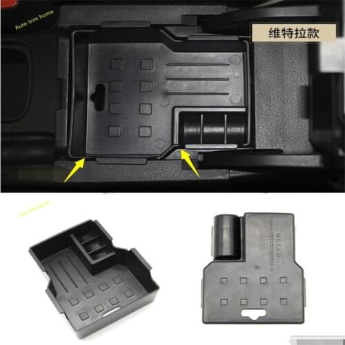 Lapetus Central Multifunction Container Box Phone Tray Accessory Cover Kit For Suzuki Vitara 2015 - 2021 Auto Accessories
