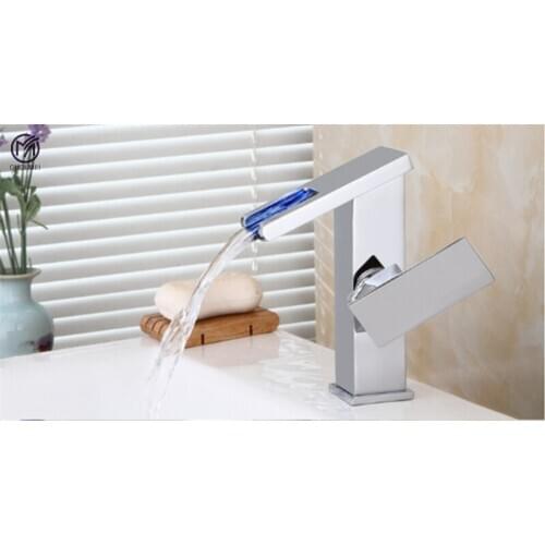 Bath Basin Faucet Brass Chrome Faucet Sink Mixer Tap Vanity Hot Cold and Water Mixer Tap Bathroom Faucets