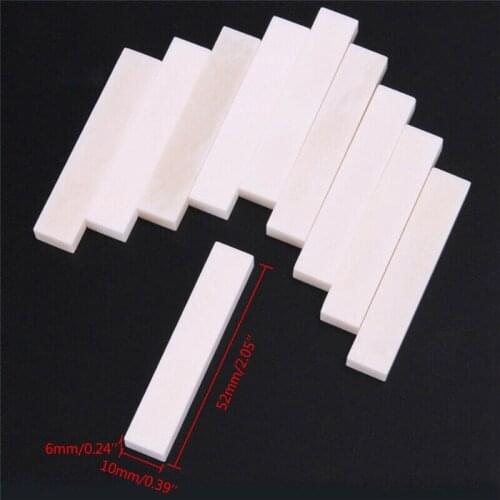 M89D Guitar Blank Bone Nut Real Buffalo Bone Guitar Bass Bridge Saddle Nut LP Guitar