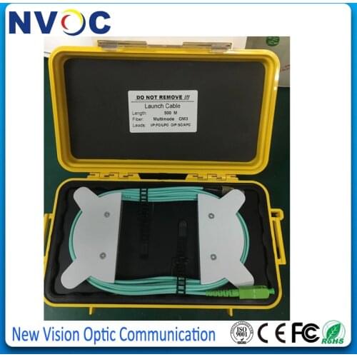 MM OM4 500M OTDR Dead Zone Eliminator,Fiber Rings,FC LC SC ST UPC Fiber Optic OTDR Launch Cable Box
