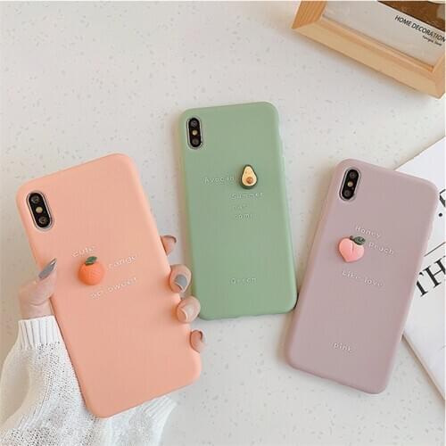 TPU soft phone cases for iphone 11 pro max ipXR ip6 6s IP11 pro case iphone 7P 8P X XS XR XS MAX covers green organge back cover