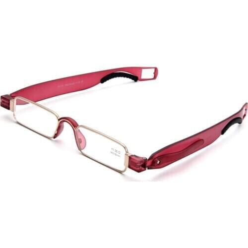 Luxury Reading Glasses Women Full-rim Portable Foldable Ultralight Grace Anti Blu Anti Faitgue with Case +1 +1.5 +2 +2.5 +3 To+4