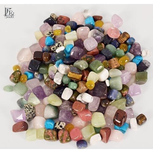 Tumbled Stones 228g Mixed Gemstone Rock and Minerals Crystal and natural Tumbled Stone for Chakra Healing fengshui decortion