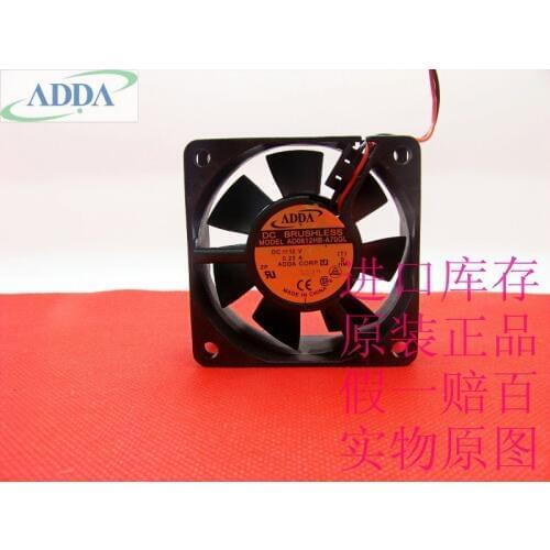 Original FOR ADDA AD0612HB-A70GL 6CM 6025 dual ball bearing cooling fan 12V 0.23A 2 line