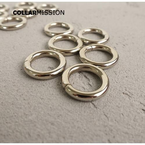 Retailing O ring adjustable ring clip buckle hook for 15mm handbag backpack dog harness metal plated non-Welded O Rings YH15Y