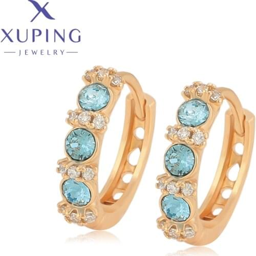 Xuping Jewelry Fashion New Crystals Earrings for Women Girl Party Gift A00670833